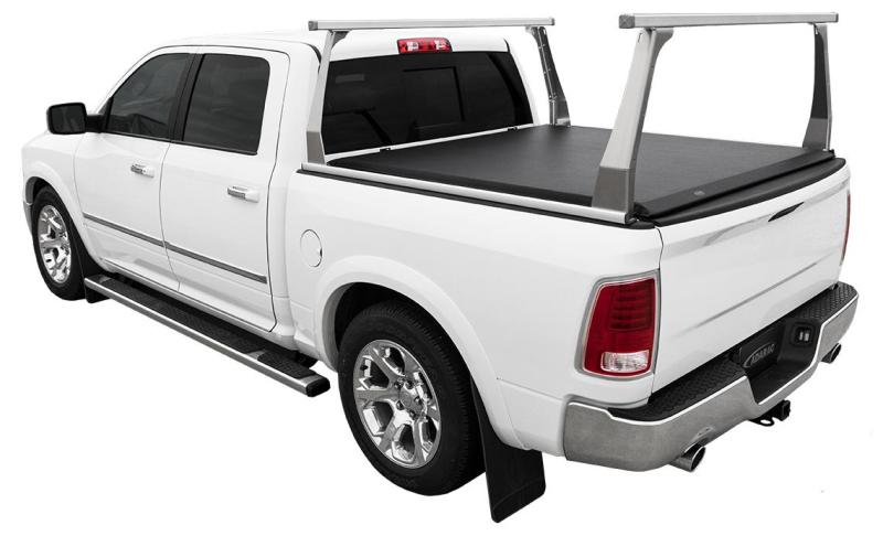 Access ADARAC Al Uprights 26in Vertical Pro Kit (2 Uprights w/1 66in Cross Bar) Silver Truck Rack