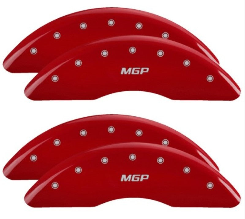 MGP 4 Caliper Covers Front & Rear 2019+ Ram 2500/3500 Red Finish w/ MGP Logo