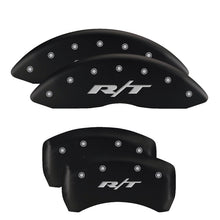 Load image into Gallery viewer, MGP 4 Caliper Covers Engraved Front &amp; Rear RT Black finish silver ch