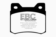 Load image into Gallery viewer, EBC 84-86 Mercedes-Benz 190/190E 2.3 Ultimax2 Rear Brake Pads