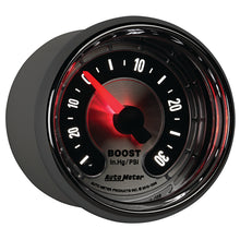 Load image into Gallery viewer, Autometer American Muscle 52mm Full Sweep Electric 30 In Hg.-Vac/30PSI Boost Vacuum Gauge