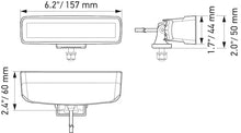 Load image into Gallery viewer, Hella Universal Black Magic 6 L.E.D. Mini Light Bar - Flood Beam