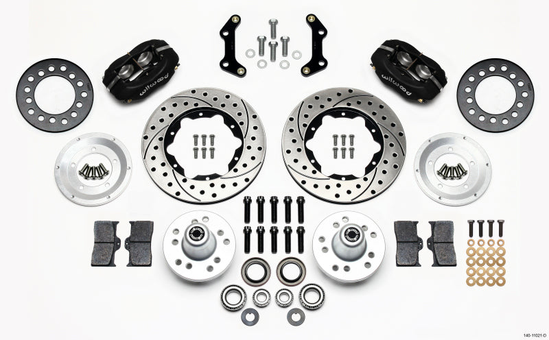 Wilwood Forged Dynalite Front Kit 11.00in Drilled 70-72 CDP B & E Body-Disc