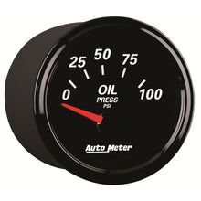 Load image into Gallery viewer, Autometer Designer Black II 52mm 100 PSI Oil Pressure Gauge