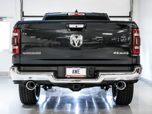 Load image into Gallery viewer, AWE Tuning 19-21 RAM 1500 5.7L (w/Cutouts) 0FG Dual Rear Exit Cat-Back Exhaust - Chrome Silver Tips