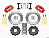 Wilwood Narrow Superlite 4R Front Hat Kit 14.00in Red 2007-Up Jeep Wrangler