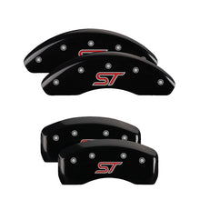 Load image into Gallery viewer, MGP 4 Caliper Covers Engraved Front &amp; Rear ST Black finish silver ch