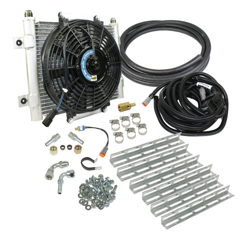 BD Diesel Xtruded Trans Oil Cooler - 5/8 inch Cooler Lines