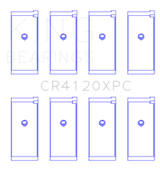 King Engine Bearings 1992+ Mitsubishi 4G63/4G64 EVO I-IV Connecting Rod Bearing Set - Size STDX