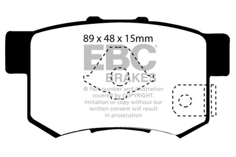 EBC 10-12 Acura RDX 2.3 Turbo Greenstuff Rear Brake Pads