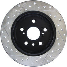 Load image into Gallery viewer, StopTech Sport Drilled &amp; Slotted Rotor - Rear Left