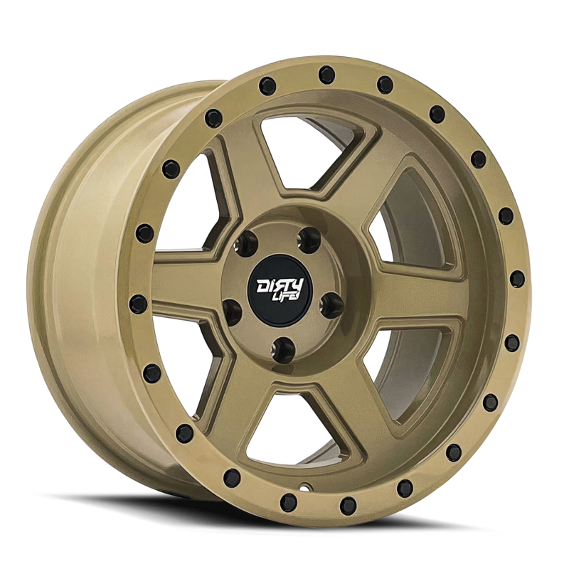 Dirty Life 9315 Compound 17x9 / 6x139.7 BP / -12mm Offset / 106mm Hub Desert Sand Wheel