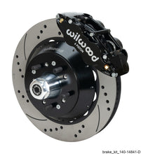 Load image into Gallery viewer, Wilwood Narrow Superlite 6R Black Front Big Brake Kit Ford 14in Drilled/Slotted Rotor