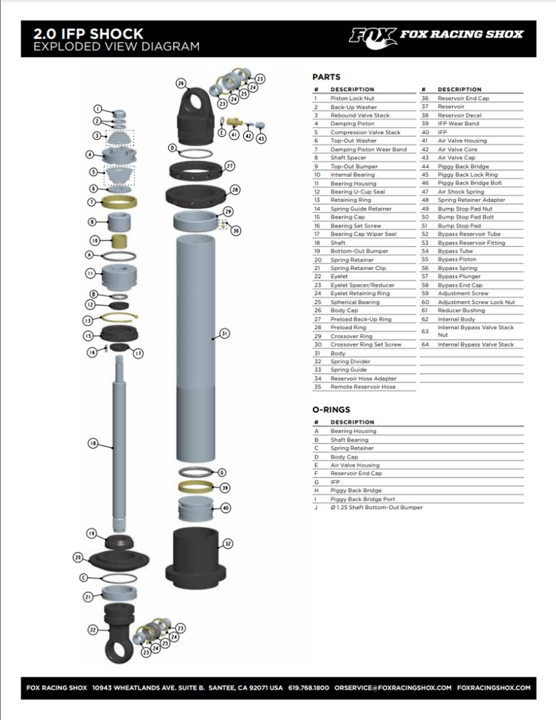 Fox Replacement Hose - 7/16-20 O Ring Boss x 7/16-20 O Ring Boss 12.00 TLG - Off Road Only