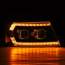 Load image into Gallery viewer, AlphaRex 04-08 Ford F-150 (No 2004 Heritage) LUXX-Series LED Proj HL Alpha-Blk w/Actv Lgt / Seq. Sig