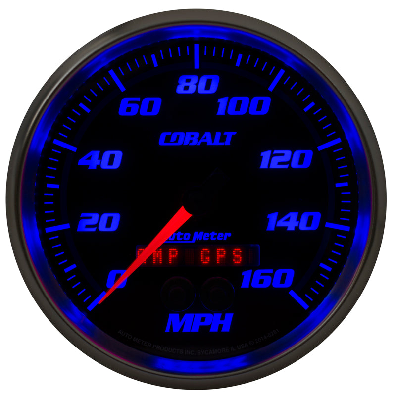 Autometer Cobalt 5in 0-140MPH In-Dash Electronic GPS Programmable Speedometer