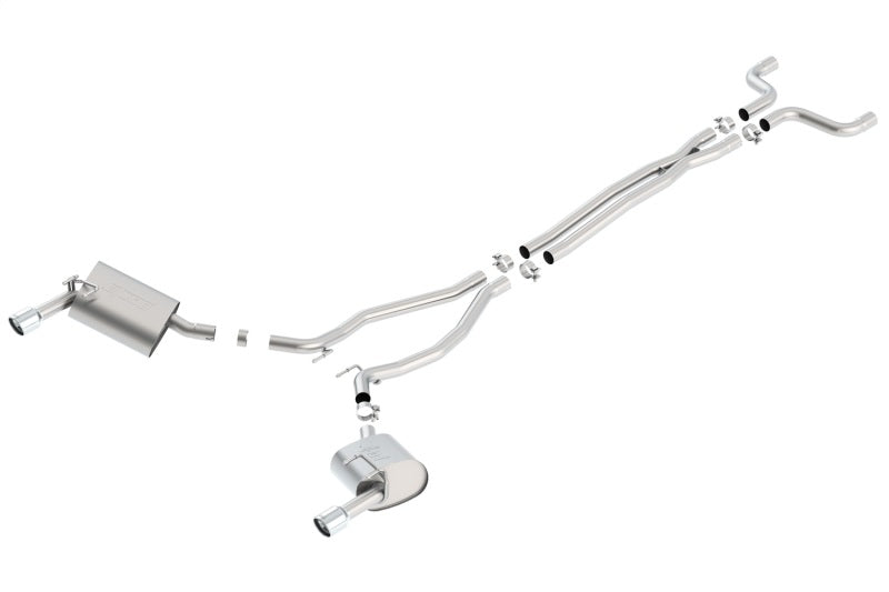 Borla 14-15 Camaro 3.6L V6 Single Split Rear Exit Touring Catback Exhaust