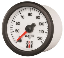 Load image into Gallery viewer, Autometer Stack 52mm 40-120 Deg C 1/8in NPTF Male Pro Stepper Motor Water Temp Gauge - White