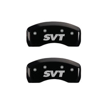 Load image into Gallery viewer, MGP 4 Caliper Covers Engraved Front &amp; Rear SVT Black finish silver ch