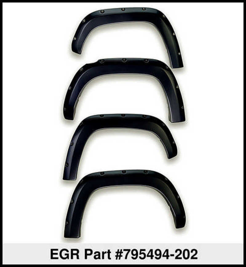 EGR 14+ Toyota Tundra Bolt-On Look Color Match Fender Flares - Set - Black