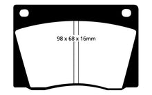 Load image into Gallery viewer, EBC 67-74 Ac 428 7.0 Yellowstuff Front Brake Pads