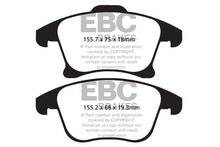 Load image into Gallery viewer, EBC 13+ Ford Fusion 1.6 Turbo Ultimax2 Front Brake Pads