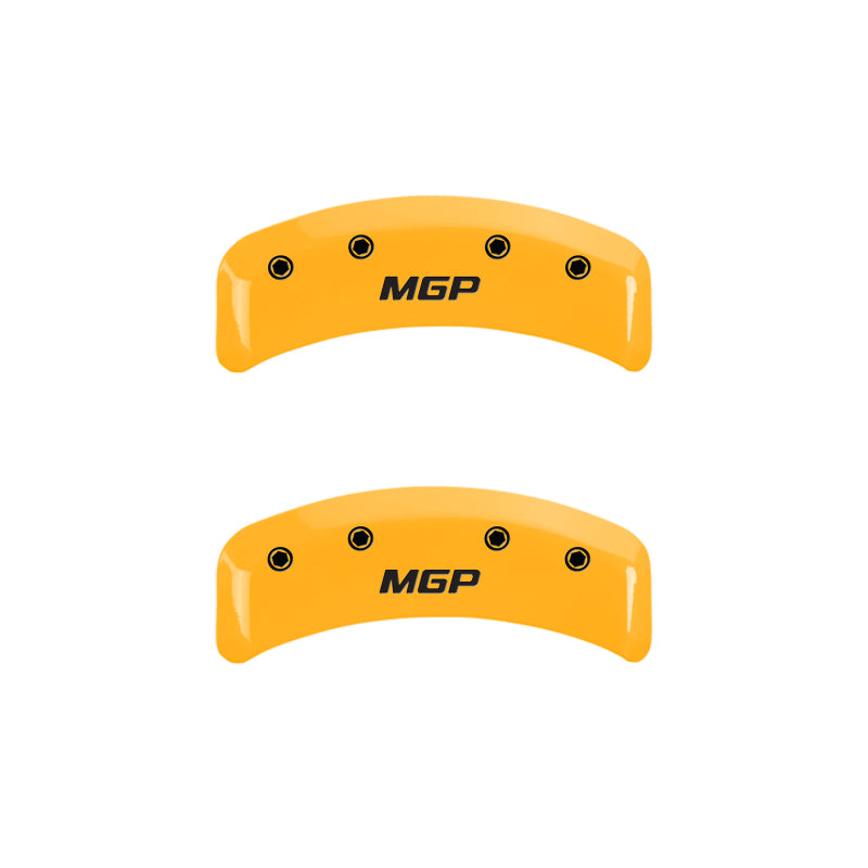 MGP 4 Caliper Covers Engraved Front & Rear MGP Yellow Finish Black Characters 2003 Acura CL