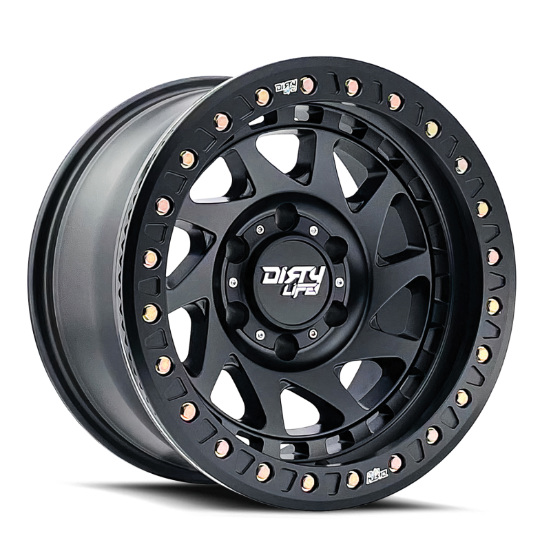 Dirty Life 9313 Enigma Race 17x9 / 5x127 BP / -38mm Offset / 78.1mm Hub Matte Black Wheel