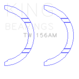 King Engine Bearings Mazda FP/FS Thrust Washer Set