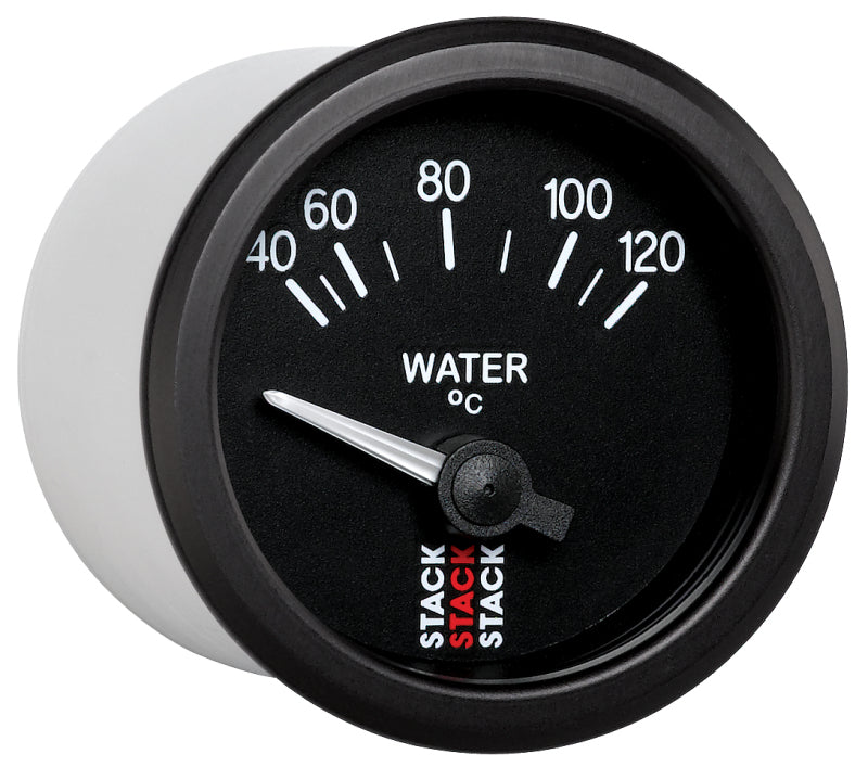 Autometer 52mm Stack Instruments 40-120 Degree C Electric Water Temperature Gauge - Black