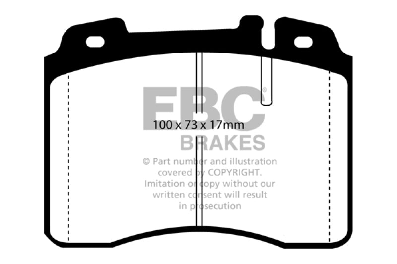 EBC 94-96 Mercedes-Benz E420 4.2 Greenstuff Front Brake Pads