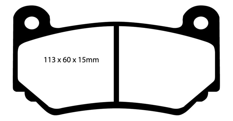 EBC 08-11 Lotus Exige 1.8 Supercharged (240) Greenstuff Front Brake Pads