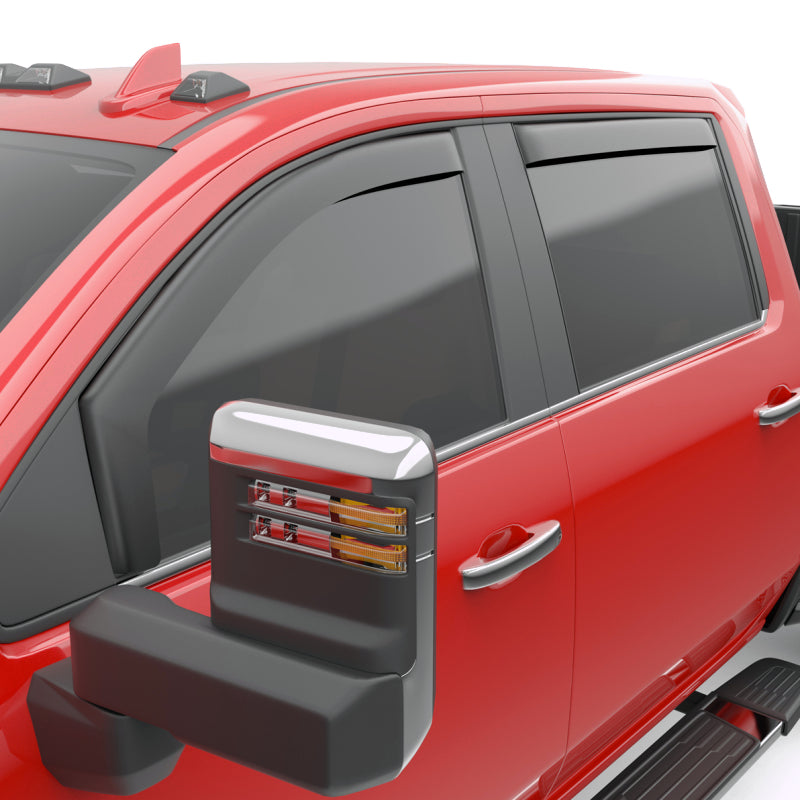 EGR 20-23 Chevrolet Silverado HD In-Channel Window Visors - Matte Black