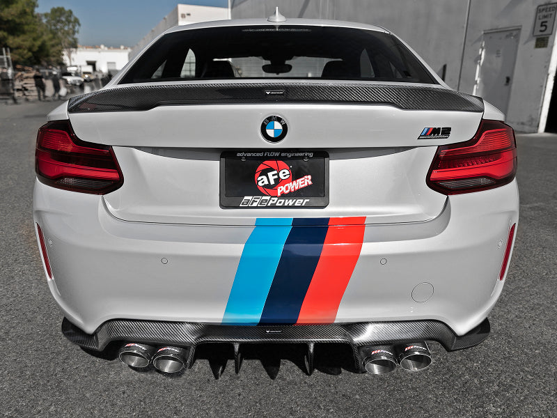 aFe MACHForce XP Exhausts Cat-Back SS 19-21 BMW M2 Competition L6-3.0L w/Carbon Fiber Tips