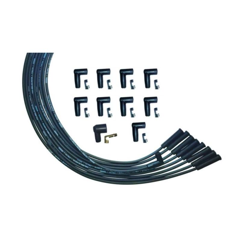 Moroso Universal V8 Str Plug HEI Unsleeved Ultra Spark Plug Wire Set - Black