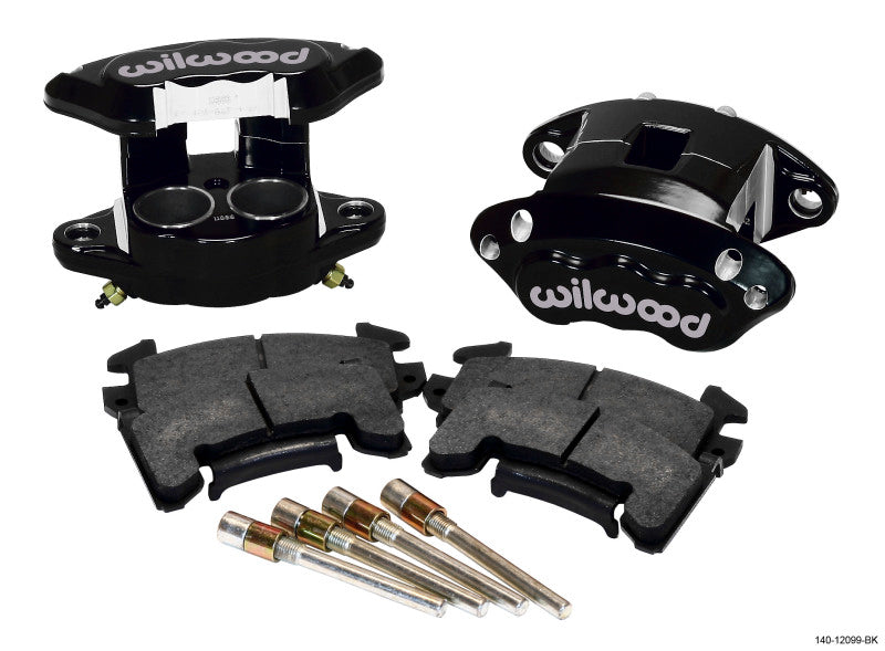 Wilwood D154 Front Caliper Kit - Black 1.62 / 1.62in Piston 1.04in Rotor