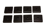 Energy Suspension Square Pad Set 2-1/16in Length x 2-1/16in Width x 3/8in Hole ID x 3/8in H-Black