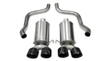 Corsa 2005-2007 Chevrolet Corvette C6 6.0L V8 Black Xtreme Axle-Back Exhaust