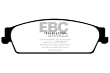 Load image into Gallery viewer, EBC 09-14 Cadillac Escalade 6.0 Hybrid Yellowstuff Rear Brake Pads