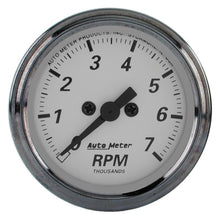 Load image into Gallery viewer, AutoMeter American Platinum 2-1/16in 7K RPM In-Dash Tachometer Gauge