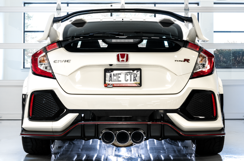 AWE Tuning 2017+ Honda Civic Type R Touring Edition Exhaust w/Front Pipe & Triple Chrome Silver Tips