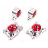 Innovative 00-09 Honda S2000 F-Series Silver Aluminum Mounts 85A Bushings Billet Rear Diff Mounts