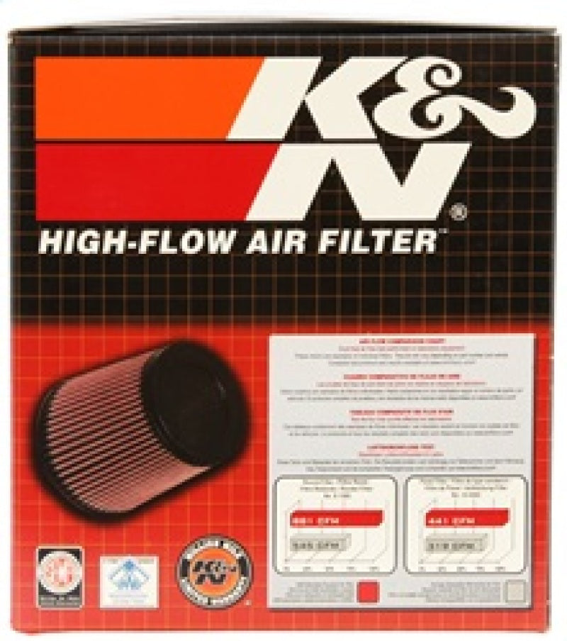 K&N Universal Clamp-On Air Filter 2-3/4in FLG / 5-7/8in B / 4-1/2in T / 5in H