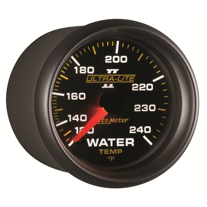 Autometer Ultra-Lite II 52mm 120-240 Deg F Mechanical Water Temp Gauge