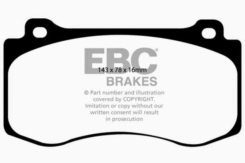 EBC 05-10 Chrysler 300C 6.1 SRT8 Ultimax2 Front Brake Pads