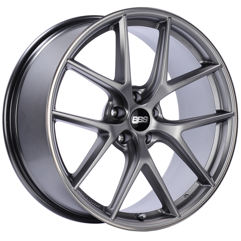 BBS CI-R 20x9 5x112 ET25 Platinum Silver Polished Rim Protector Wheel -82mm PFS/Clip Required