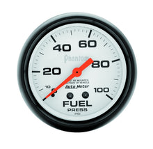 Load image into Gallery viewer, Autometer Phantom 66.7mm 0-100 PSI Mechanical Fuel Pressure Gauge