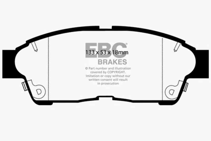 EBC 93-97 Geo Prizm 1.6 Ultimax2 Front Brake Pads