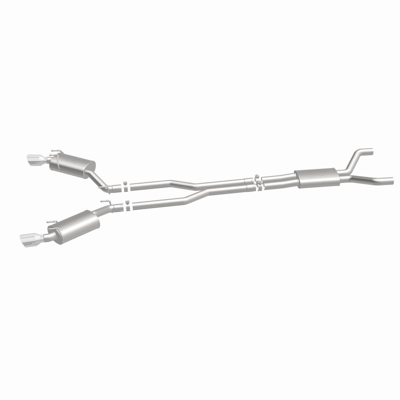 MagnaFlow Cat-Back Stainless Dual Split Rear Exit 4in Polished Tips 11-15 Chevy Camaro 3.6L V6