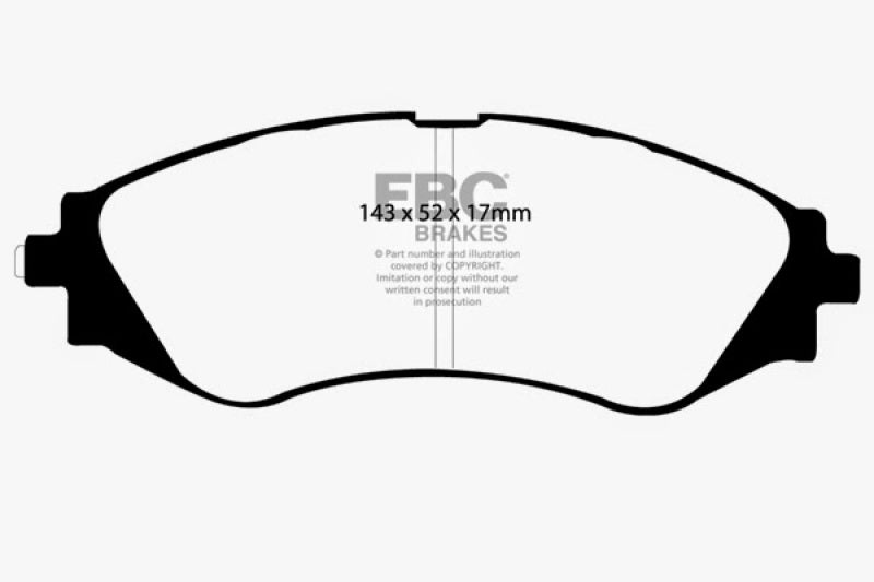 EBC 03-11 Chevrolet Aveo 1.6 Ultimax2 Front Brake Pads